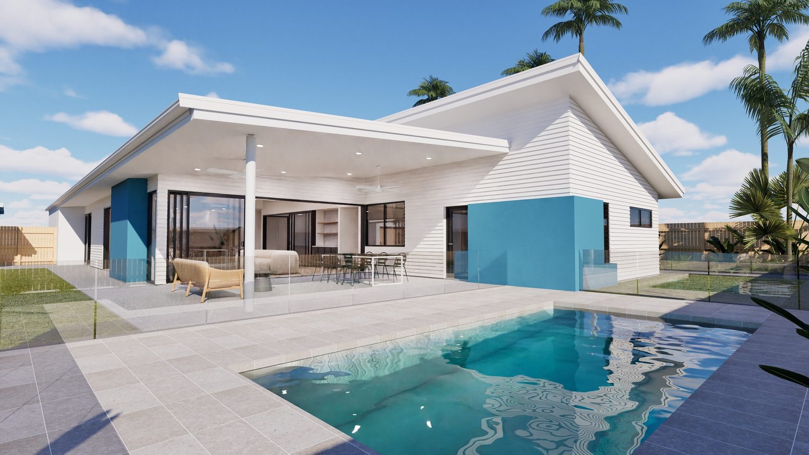 The founder's home at Turquoise Waters Estate — pool and outdoor living, Lot 31 Armstrong Beach